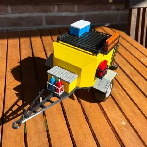 Utility Camper RC Trailer 1:12 scale