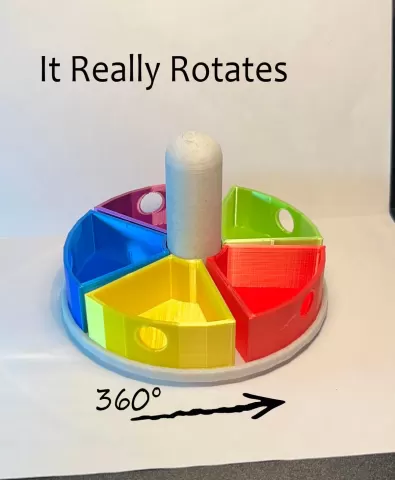 Rotating craft caddy