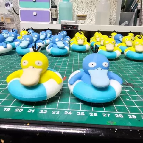 psyduck with inflatable haru netflix