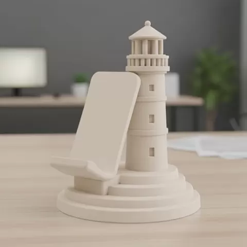 Lighthouse Phone Stand 3D Printable 3D print model