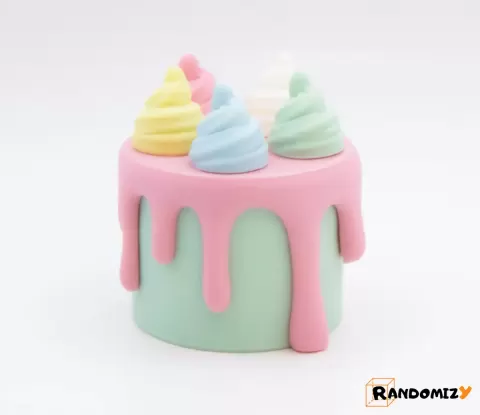 Decorative (Box) Cake (Small) [Cream Puff]
