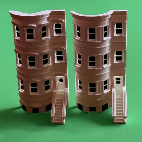 BROWNSTONE MODULAR APARTMENTS HO SCALE