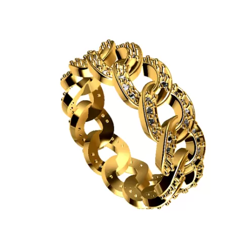 Fine Jewelry, Link Ring 14