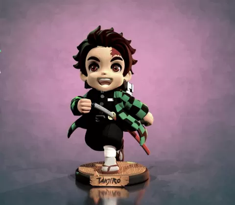 Tanjiro Kamado - chibi - anime