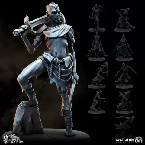 Seraph Cultists x10 | Echoes of the Seraphim by Bestiarum Miniatures