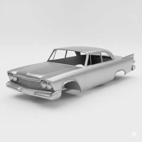 Plymouth Sport Fury (1959), car body 3D Model STL