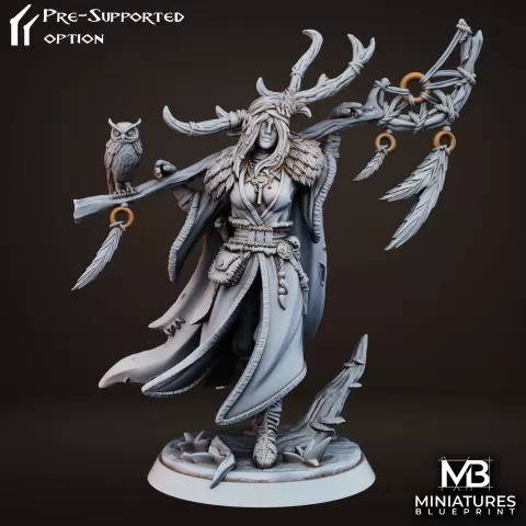 德蕾莉亚精灵德鲁伊 - Miniatures Blueprint