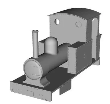 Rye and Camber Tramways Bagnalls Loco Camber 1921 rebuild 1/87 scale
