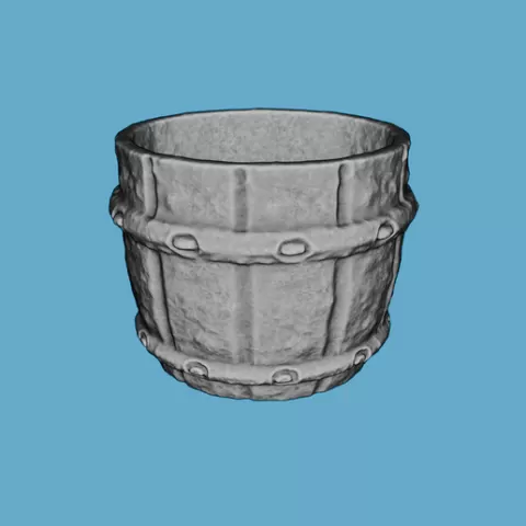 Old Weathered Clay Pot Miniature