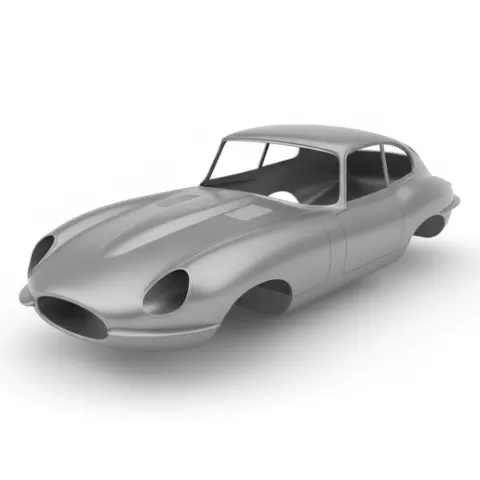 Jaguar E-Type, car body Professional Model
