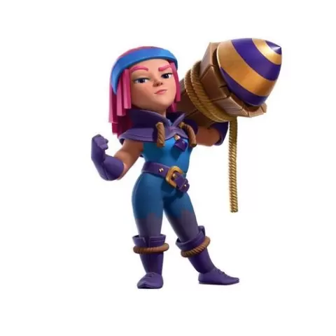 3D Keychain Rocket Launcher Girl - Clash Royale / Clash Royale 3D Keychain Rocket Launcher Girl - Clash Royale