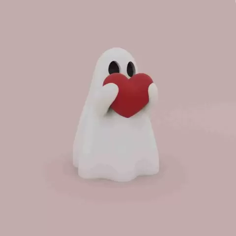 万圣节特别版 小幽灵非常爱你 - akash3dprints
