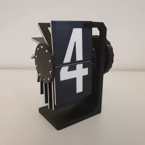 Split-flap counter - Fully printable