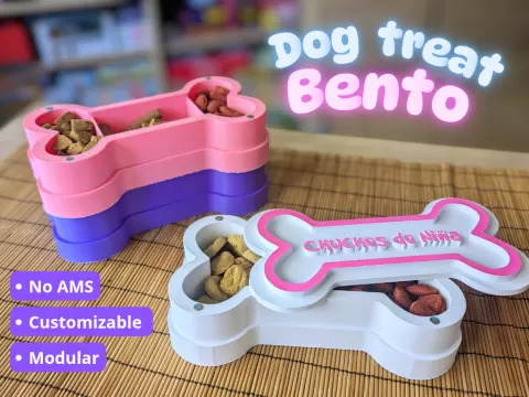 Contenedor de premios para perro de estilo Bento