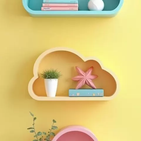 ☁️ Cloud-shaped shelf