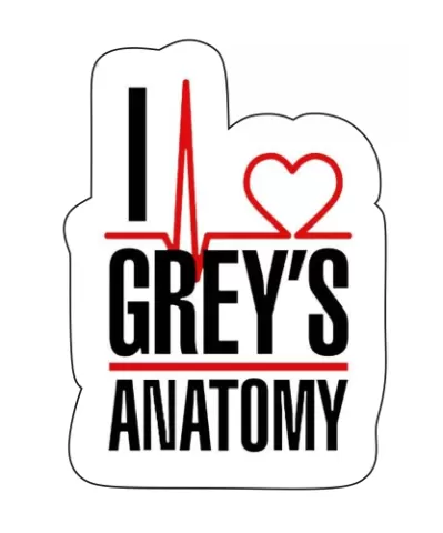 I Love Grey's Anatomy Keychain ❤️ - Medical TV Show 3D Print Model