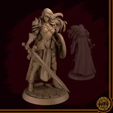 Arturia Noviad - Fighter Knight Crusader - Knight Fighter Crusader - Crusader Fighter Knight - Fighter Knight by Runes & Resin