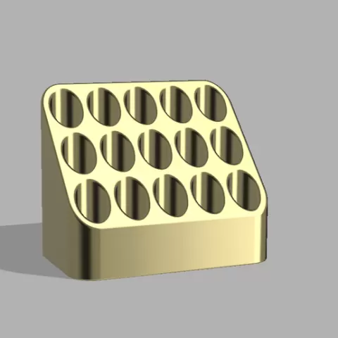 NOT SUITABLE FOR ADOPT PERFUMES!!! Expositor de muestras de perfumes escalonado 3x5 1.0 (15mm holes)