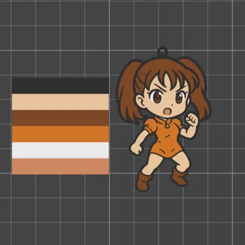 Diane Nanatsu no taizai keychain / Diane The 7 deadly sins keychain