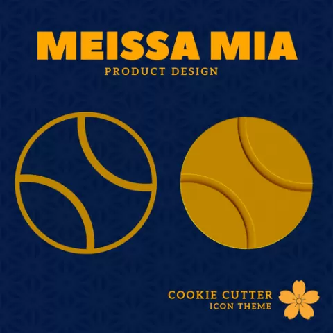 Tennis Ball Cookie Cutter – Digital 3D Print File for Sporty Sweet