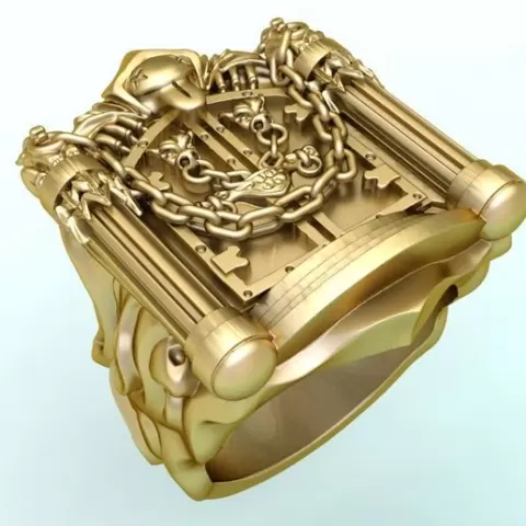 Gatekeeper Ring - Temple rings - Dark ring