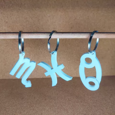 Zodiac Keychains