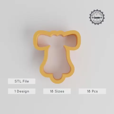 Church Bell Shape Cutter Collection, 18 Sizes, Perfect for Cookies, Fondant & Clay Crafting