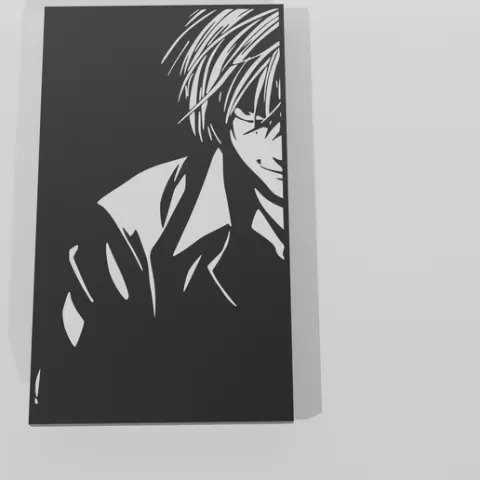 Death Note Light Decor Yagami - Wall Art Multicolor