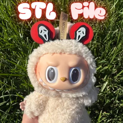 Ghost Halloween Labubu Headband