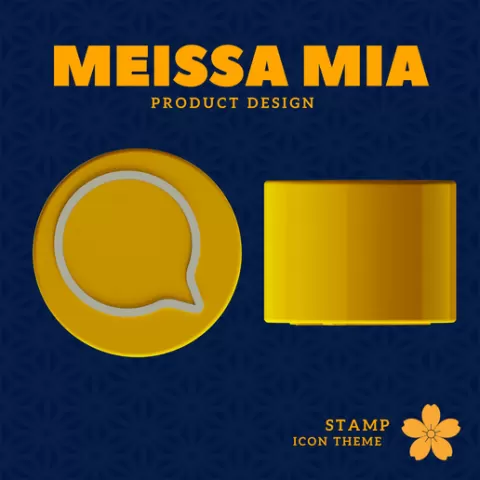 Conversation Bubble Stamp – Digital 3D Print File for Creative Communication