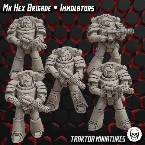 Mk Hex Immolators by Traktor Miniatures