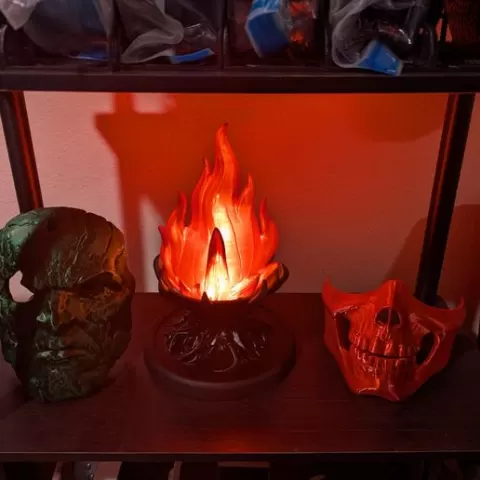Arcane Flame Lamp – Printable LED Fantasy Light