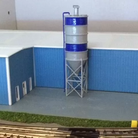 N Scale Cement Silo
