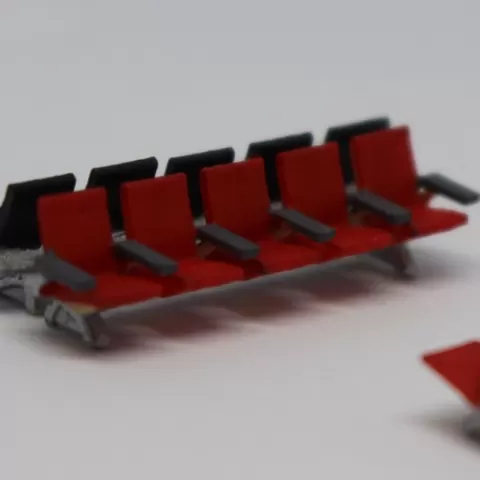 N Scale Waiting Room Seats