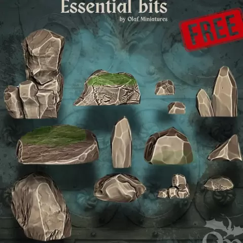 Rocks diorama display - ThetaPrime94