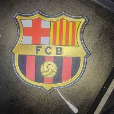 FC Barceloma Hanging Sign Logo