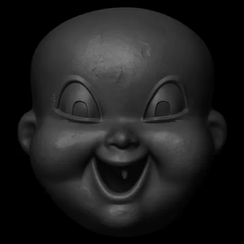 Slasher Horror Baby Doll Head – 3D STL Model – Inspired by Happy Death Day Movie (2017)