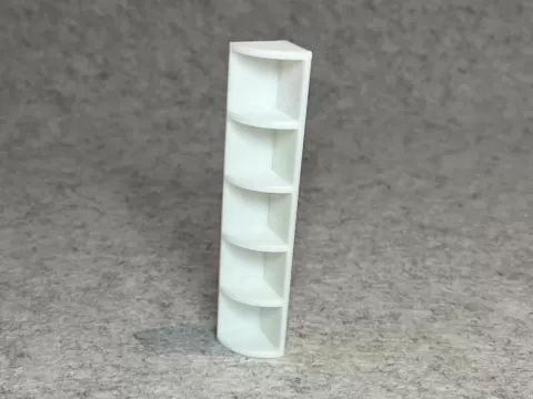 Dollhouse corner shelf miniature house
