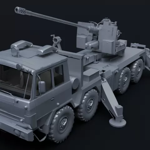 Ukrainian Tatra T813 with 57mm AZP S60 Gun by The Military Industrial Complex