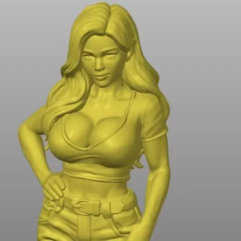 cute sexy girl 1/18 scale figure - display model for diecast cars