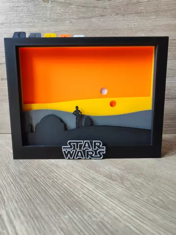 Star Wars Tatooine Shadow Box (A)