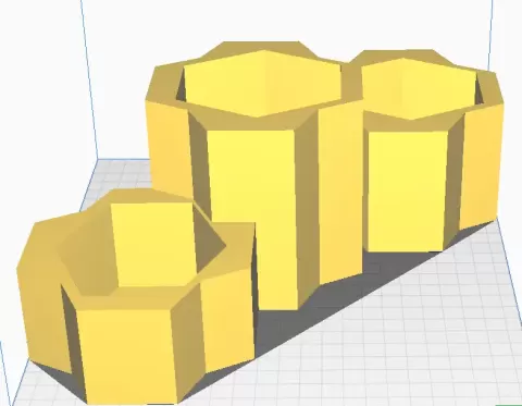 3 flower pots v1.stl