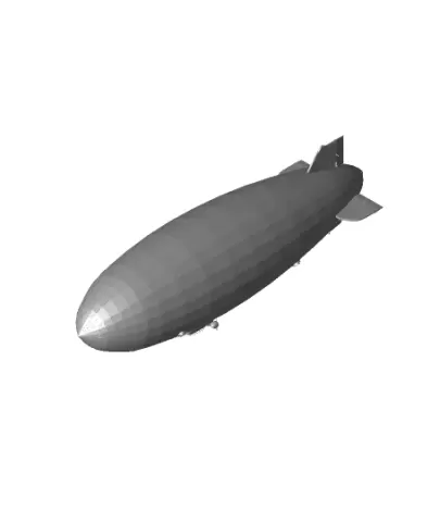 Low Poly Blimp or non-rigid airship