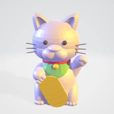 Lucky Cat Face