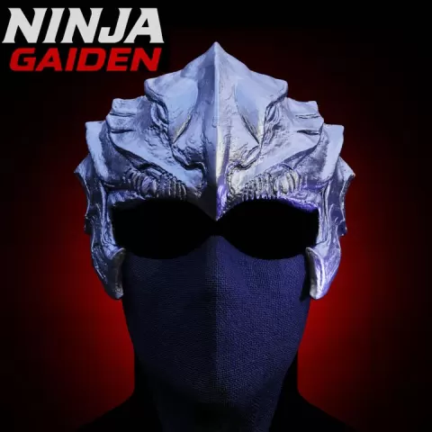 NINJA GAIDEN RYU HAYABUSA LEGENDARY BLACK FALCON HOOD 1:1 life size hitai-ate - Fan Art by Abyss Art Studio