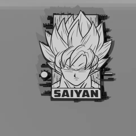 Dragon Ball Super Saiyan - Keychain_Multicolor