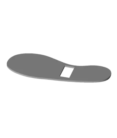 Leather stencil pattern outline flip flops