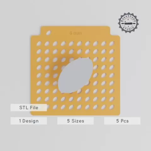 American Football Sprinkle Stencil, 5 Sizes, Sports Theme, Compatible with Sugar & Cocoa, Perfect for Cakes & Desserts
