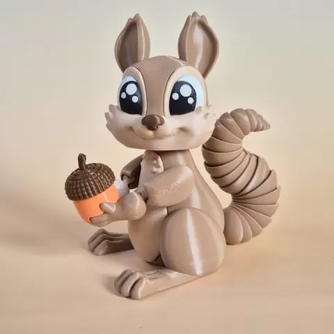 SQUIRREL, FLEXI, ARTIUCALETED by Rogi Studios