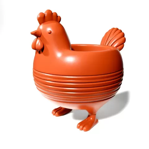 Chicken flowerpot - 3D Everything
